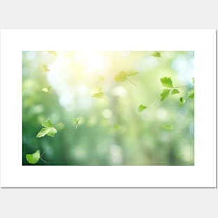 Leaf Air Nature Serene Tranquil Peaceful Posters and Art